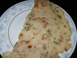 Akki rotti - rice flour flat bread
