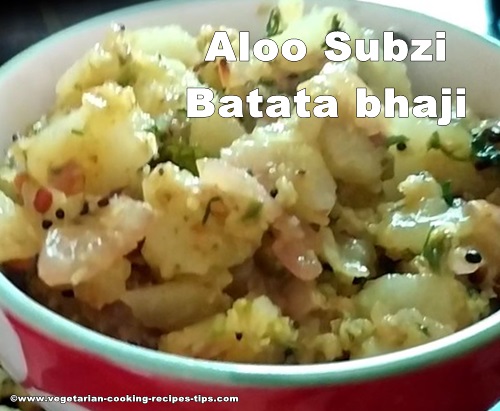 Potato fry-Batata bhaji-Aloo bhaji-Aloo subji-Potato masala