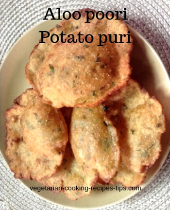 aloo poori - potato puri
