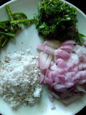 Ingredients for rice rava upma