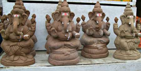 Gauri - Ganesh - clay idols for sale