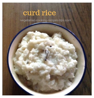 curd rice - yogurt rice