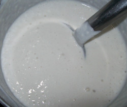 Fermented dosa batter ready to make dosa