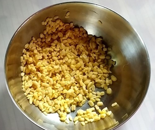 drained moong dal