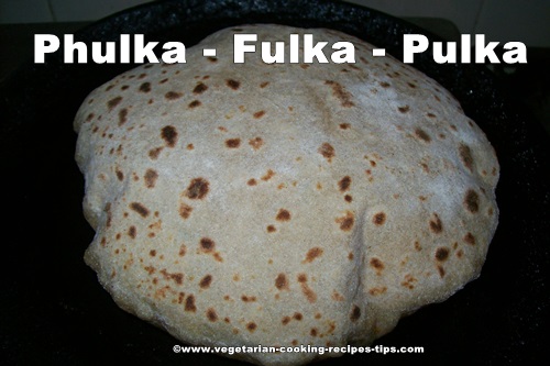 Puffed up phulka - pulka