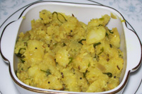 potato recipe- aloo bhaji - aloo subji - potato masala