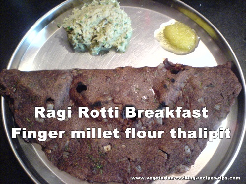 Nachani - Ragi rotti - Finger millet bread