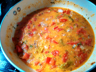Ready tomato gojju - Karnataka Tomato curry