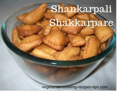 Sweet shankarpale - shakkarpare