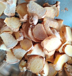 Thinly Sliced ginger