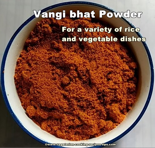 Karnataka vangi bhaat powder masala recipe