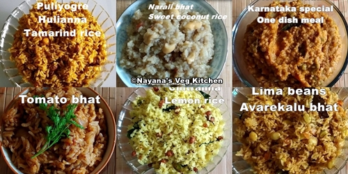 Find here many Indian rice recipes.These rice dishes from India are easy to make.
