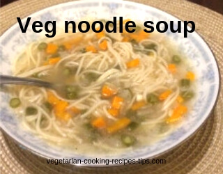 Vegetable noodle soup