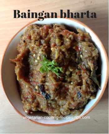 Baigan Ka Bharta - North Indian Style Baigan Bharta recipe
