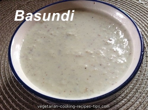 Basundi - Indian milk dessert