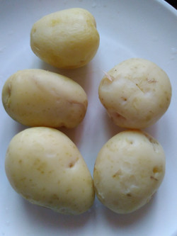 boiled potato - aloo