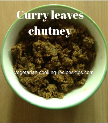 curry leaves chutney powder