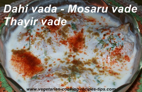 This dahi vada recipe is a yogurt based Indian snack. It is a snack recipe for the hot summer months.