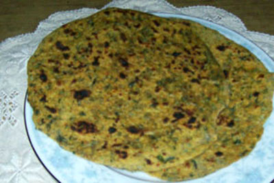 Methi paratha - Fenugreek flat bread