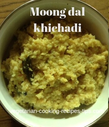 Moong dal khichadi - mung bean and rice recipe