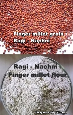 ragi finger millet grain flour - 300x475