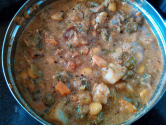 Bhogichi bhaji - Mixed vegetable stew