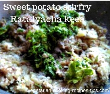 Sweet potato stirfry - Ratalyacha kees