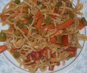 Chinese noodles vegetarian